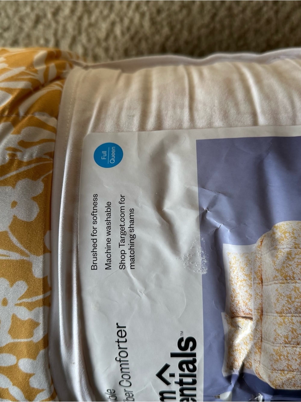 Room Essentials Yellow Floral Comforter